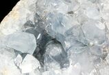 Celestine (Celestite) Crystal Geode - Madagascar #45636-2